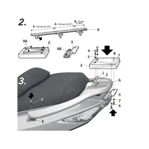 Stelaż pod kufer centralny SHAD Top Master Kymco XCiting (wybrane modele) Nie przegap