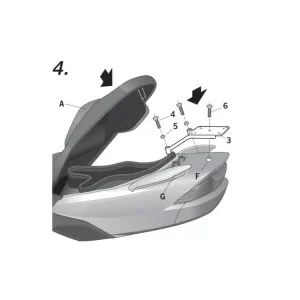 Bestseller Stelaż pod kufer centralny Shad Suzuki Burgman 125/ 150 (02-06)