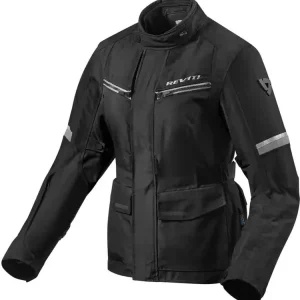 Kurtka motocyklowa damska tekstylna REV’IT! Outback 3 czarno-szara Sprawdź teraz