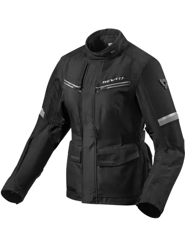Kurtka motocyklowa damska tekstylna REV’IT! Outback 3 czarno-szara Sprawdź teraz