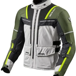 Kurtka motocyklowa tekstylna REV’IT! Offtrack szaro-zielona Hit cenowy