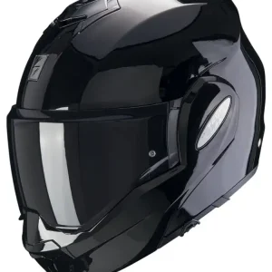 Kask szczękowy Scorpion Exo-Tech Evo Solid czarny połysk Darmowy zwrot