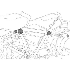 Zaślepki ramy PUIG do BMW R1200RT (14-20) Szybka wysyłka