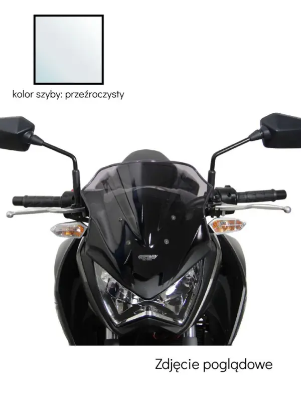 Szyba motocyklowa MRA Racing "R" Kawasaki Z 250 (13-20) / Z 300 (15-21) przeźroczysta Nie przegap