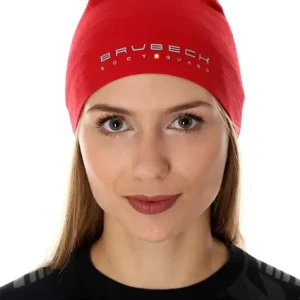 Ostatnia szansa Czapka wełniana merino Brubeck unisex czerwona