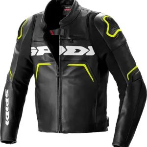 Nowość Kurtka motocyklowaskórzana Spidi Evorider 2 czarna-fluo