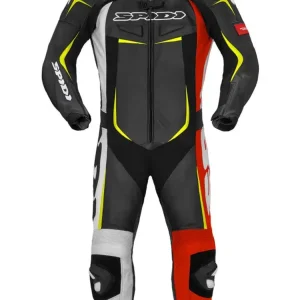 Bestseller Kombinezon motocyklowy jednoczęściowy Spidi Track Wind Pro czarno-czerwono-żółty