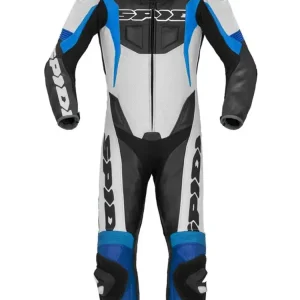 Kombinezon motocyklowy jednoczęściowy Spidi Sport Warrior Perforated Pro czarno-niebieski Darmowy zwrot