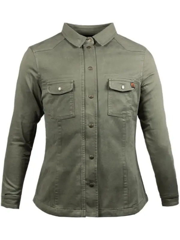 Koszula motocyklowa damska John Doe Motoshirt oliwkowa Cena promocyjna
