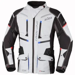 Kurtka motocyklowa damska tekstylna Büse Open Road II jasnoszara Cena promocyjna