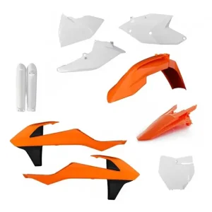Pełny zestaw plastików Acerbis KTM modele SX/ SX-F pomarańczowo-biały Do wyczerpania zapasów