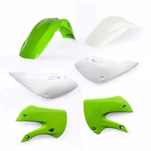 Zestaw plastików Acerbis Kawasaki KX 65 (00-) biało-zielone Bezpieczna płatność
