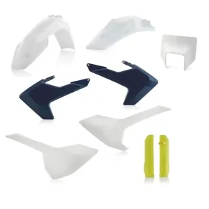 Super okazja Pełny zestaw plastików Acerbis Husqvarna FE/ TE [17-19] granatowo-biały-fluo