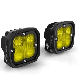 Darmowy zwrot Zestaw lamp LED DENALI 2.0 D4 TriOptic z technologią DataDim + żółte soczewki