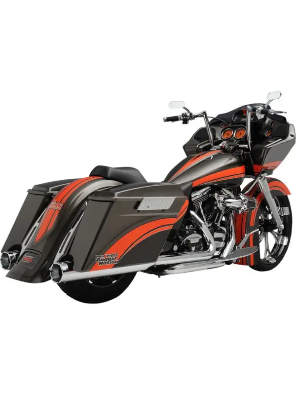 Tłumiki (Slip-On) Vance & Hines Monster Round chrom do Harley Davidson FLT/FLHT/FLHX/FLHR (rocznik 99-16) Bezpieczne zakupy