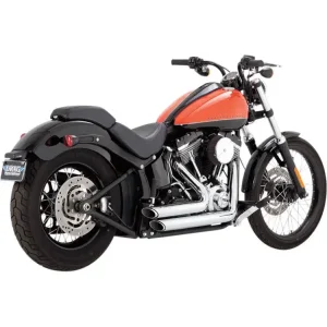 Ekspresowa dostawa Pełny układ wydechowy Vance & Hines Short Shots Straggered chrom do Harley Davidson FXS/FLS/FLST (z wyjątkiem FXSB/FXSE) (rocznik 12-17)