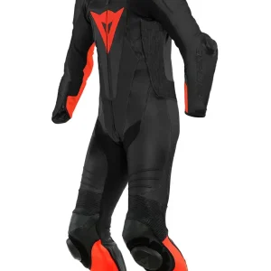 Kombinezon motocyklowy jednoczęściowy Dainese Laguna Seca 5 [wersja perforowana] czarno-czerwony Ekspresowa dostawa