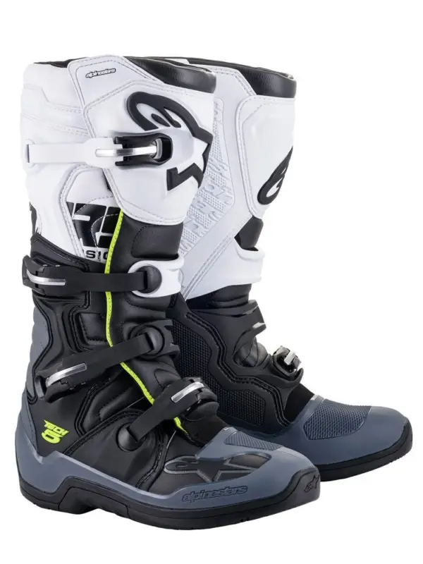 Buty enduro Alpinestars Tech 5 czarno-biało-szare Bestseller