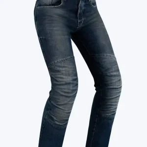 Jeansy motocyklowe PMJ Vegas ciemnoniebieskie Oferta limitowana