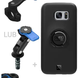 Niska cena Zestaw na motocykl: etui na telefon Samsung Galaxy S7+ mocowanie Quad Lock