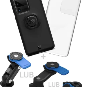 Szybka wysyłka Zestaw na motocykl: etui na telefon Samsung Galaxy S20 Ultra + wodoodporny pokrowiec + mocowanie Quad Lock