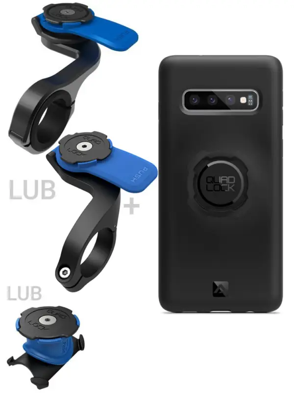 Oferta Zestaw rowerowy: Etui na telefon Samsung Galaxy S10+ + mocowanie rowerowe Quad Lock