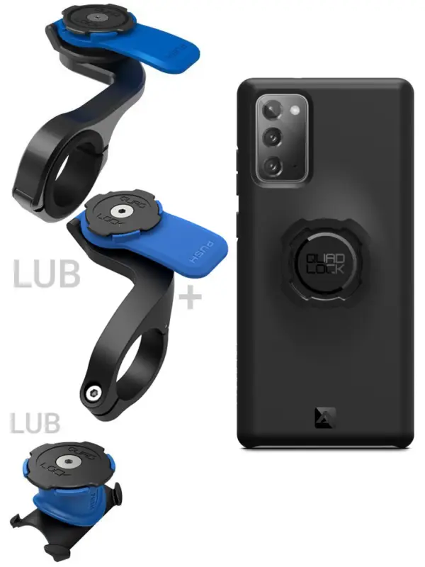 Zestaw rowerowy: Etui na telefon Samsung Galaxy Note20 + mocowanie rowerowe Quad Lock Wysoka jakość