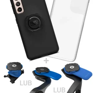 Wyprzedaż Etui na telefon Samsung Galaxy S21+ + pokrowiec przeciwdeszczowy + mocowanie rowerowe Quad Lock