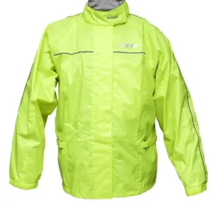 Taniej Kurtka przeciwdeszczowa Biketec Rain fluo