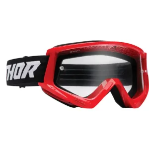 Gogle motocyklowe Thor Combat Racer czerwono-czarne Wyjątkowa oferta