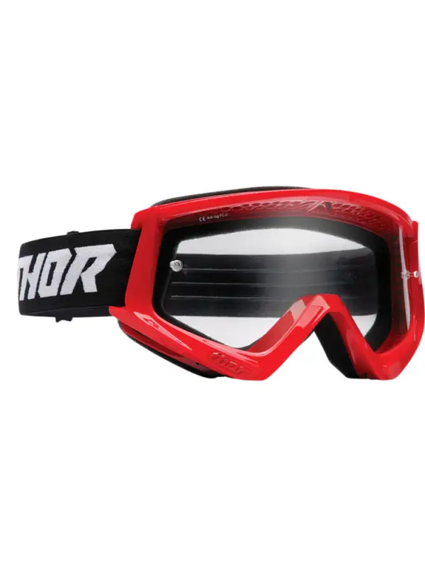 Gogle motocyklowe Thor Combat Racer czerwono-czarne Wyjątkowa oferta