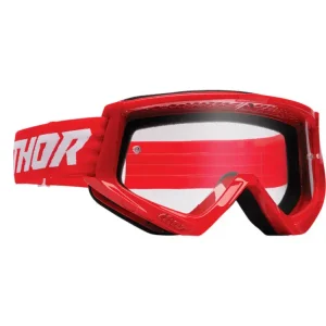 Gogle motocyklowe Thor Combat Racer czerwono-białe Cena promocyjna