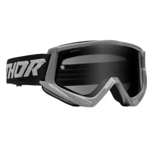 Gogle motocyklowe Thor Combat Racer Sand szaro-czarne Nowy
