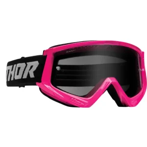 Gogle motocyklowe Thor Combat Racer Sand fluo różowo-szare Dostępne od ręki