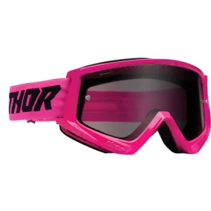 Bestseller Gogle motocyklowe Thor Combat Racer Sand fluo różowo-czarne