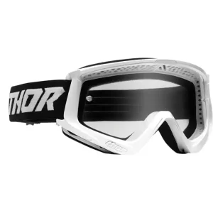 Gogle motocyklowe dziecięce Thor Combat Racer biało-czarne Kup online