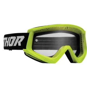 Oferta limitowana Gogle motocyklowe dziecięce Thor Combat Racer fluo żółto-czarne