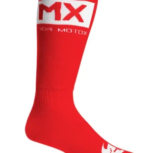 Wyjątkowa oferta Skarpety motocyklowe dziecięce Thor MX czerwono-białe