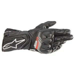 Nie przegap Rękawice motocyklowe skórzane Alpinestars SP-8 V3 czarne