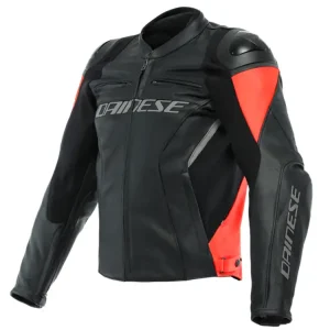 Bestseller Kurtka motocyklowa skórzana Dainese Racing 4 czarno-czerwona