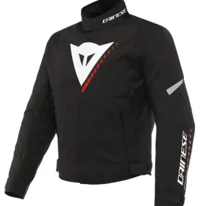 Kurtka motocyklowa tekstylna Dainese Veloce D-Dry czarno-biało-czerwona Wyjątkowa oferta