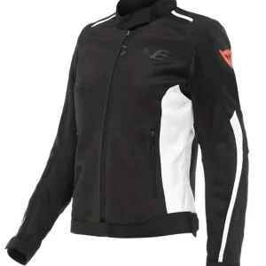 Premium Kurtka motocyklowa damska tekstylna Dainese Hydraflux 2 Air D-Dry czarno-biała