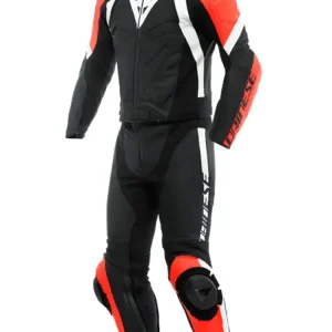 Kombinezon motocyklowy dwuczęściowy Dainese AVRO 4 czarno-czerwono-biały Premium