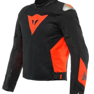 Bestseller Kurtka motocyklowa tekstylna Dainese Energyca Air Tex czarno-czerwona