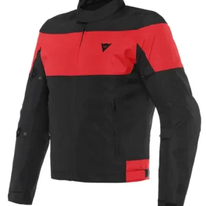 Ekspresowa dostawa Kurtka motocyklowa tekstylna Dainese Elettrica Air Tex czarno-czerwona