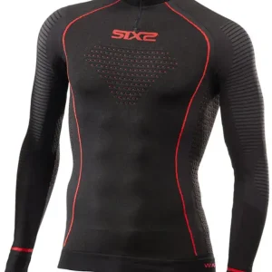 Bluza termoaktywna z zamkiem SIXS BlazeFit na zimę czarna unisex Tylko do końca tygodnia