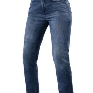 Nowy Jeansy motocyklowe damskie REV’IT! Victoria 2 SF ciemno niebieskie