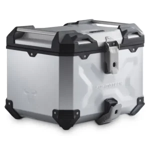 Wyjątkowa oferta Zestaw: kufer centralny czarny TRAX ADV + stelaż Adventure-rack SW-Motech Yamaha Tracer 9 / GT RN70 (20-), Tracer 9 GT+ (22-) [pojemność 38 L]