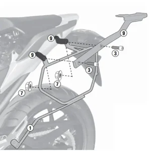 Ograniczona ilość Stelaż Kappa pod sakwy boczne EasyLock Honda NC 700 S/ X [12-13]/ 750 S/ X DCT [14-15]