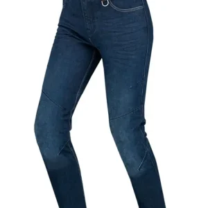Nie przegap Jeansy motocyklowe damskie Shima Devon ciemnoniebieskie